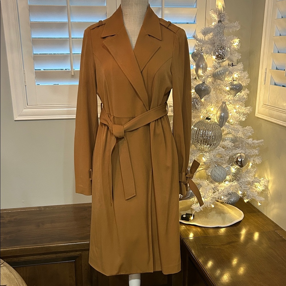 LC Lauren Conrad Camel Belted Coat